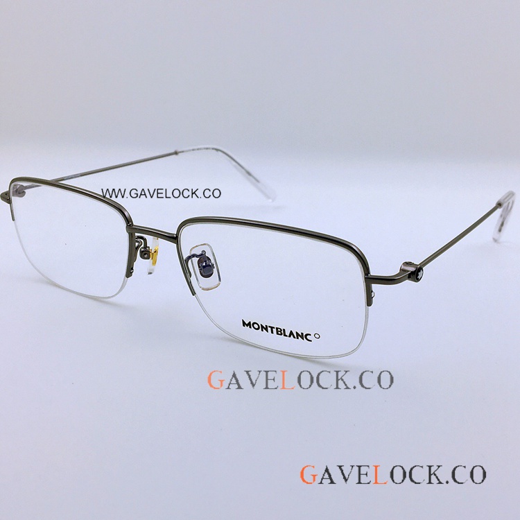 Clone Mont blanc Eyeglasses mb0084ok Gray Half Frame
